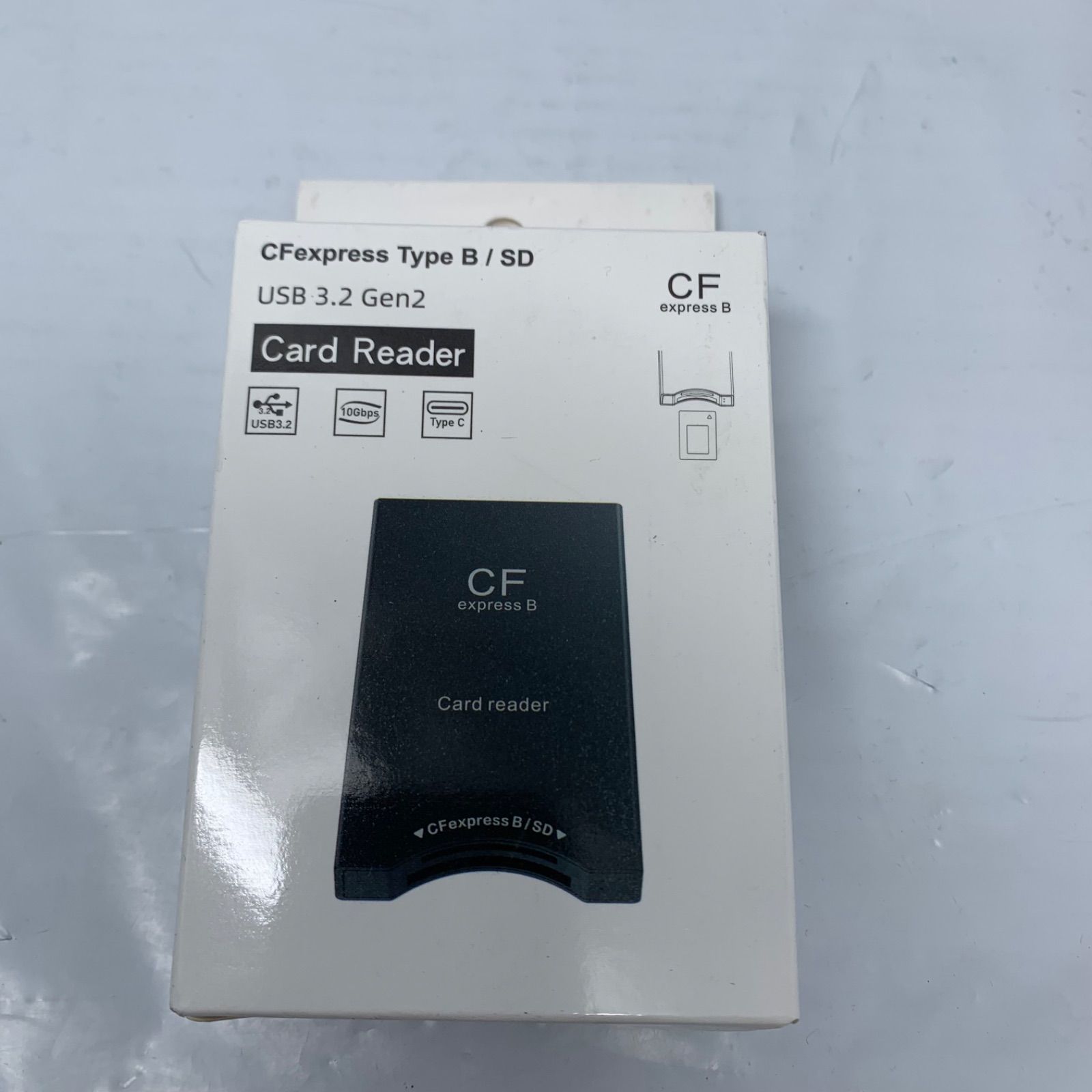 CFexpress SD カードリーダー USB C、デュアルスロットUSB 3.2 10Gbps Type Bカードリーダー Android/Windows/Mac OS/Linux対応、USB C - USB/USB Aケーブル付き
