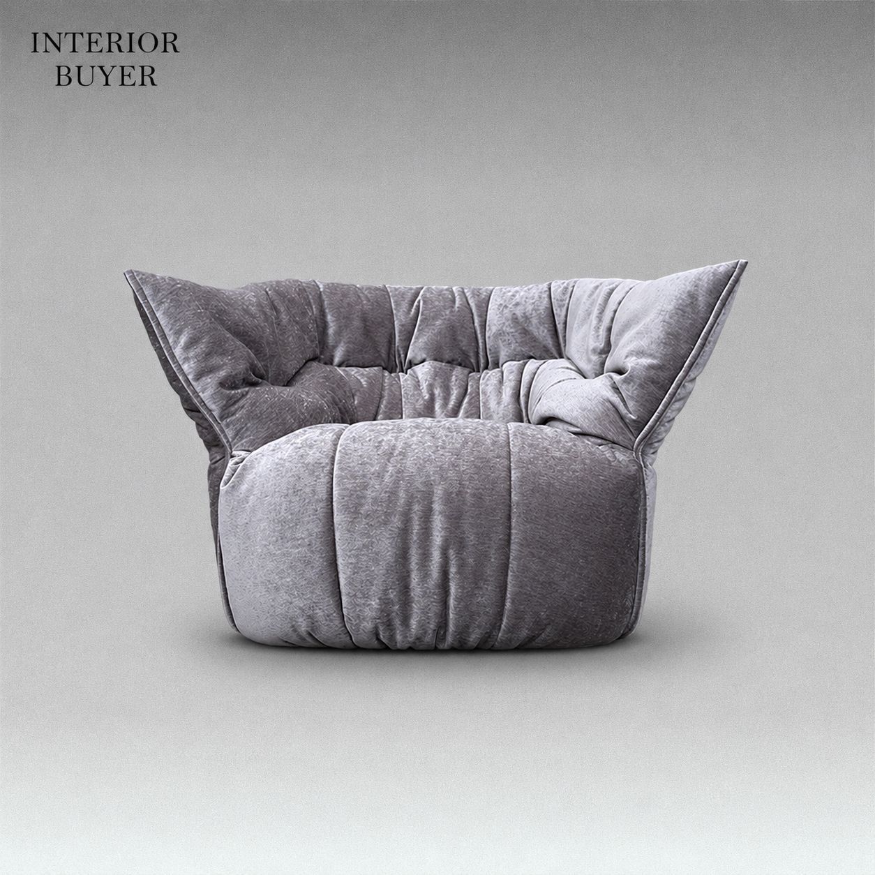 ligne roset リーンロゼ 円形1人掛けソファ グレー ホワイト ligne roset リーンロゼ 円形1人掛けソファ グレー ホワイト