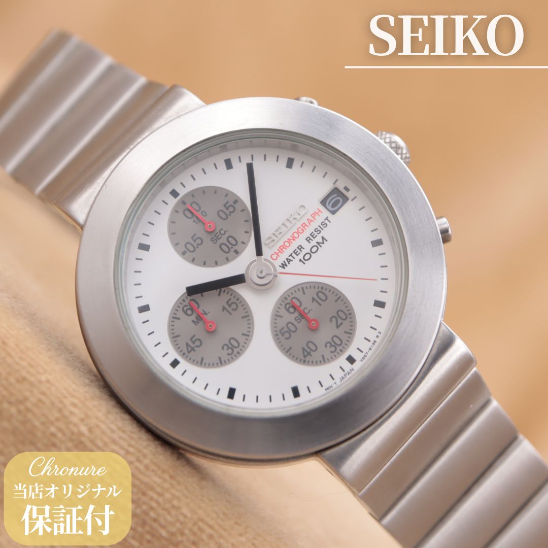お得，定番人気 セイコー クロノグラフ V657-8140 SEIKO CHRONOGRAPH 