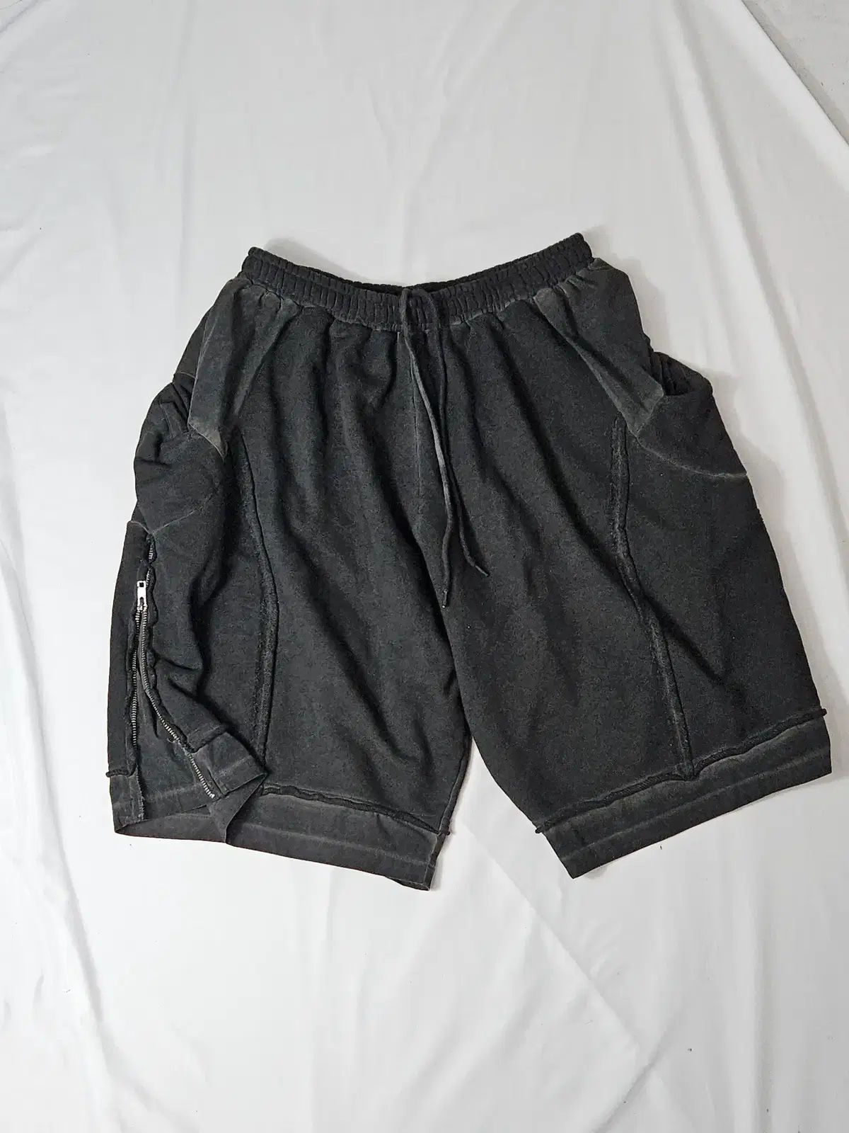 WHITELAND ホワイトランド 日本 ウォッシュ ショートパンツ バミューダ サイド F