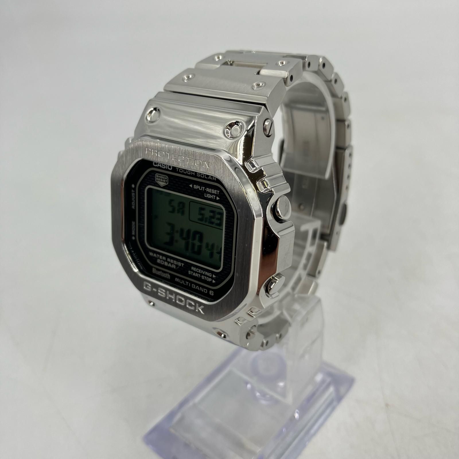 【イオン広店】 中古 G-SHOCK | ジーショック 腕時計 デジタル電波ソーラー GMW-B5000D-1JF シルバー 【131】