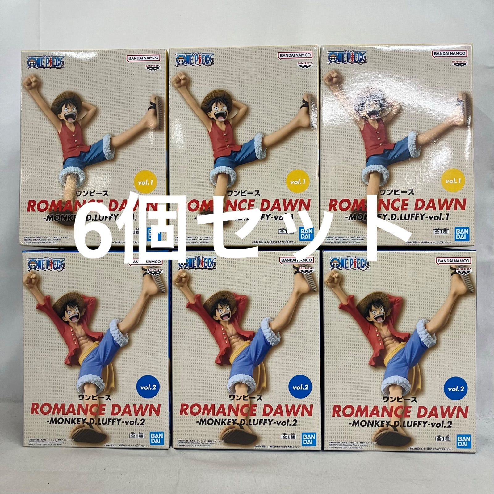ワンピース ROMANCE DAWN モンキー・D・ルフィ 6個セット 未開封 ONE PIECE ROMANCE DAWN モンキー・D・ルフィ フィギュア 6個