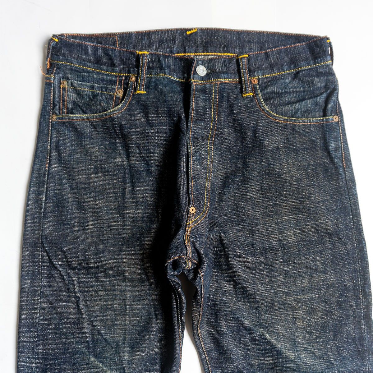 雰囲気抜群/濃紺】EVISU 【LOT.2000 デニムパンツ】33×35 エビス 