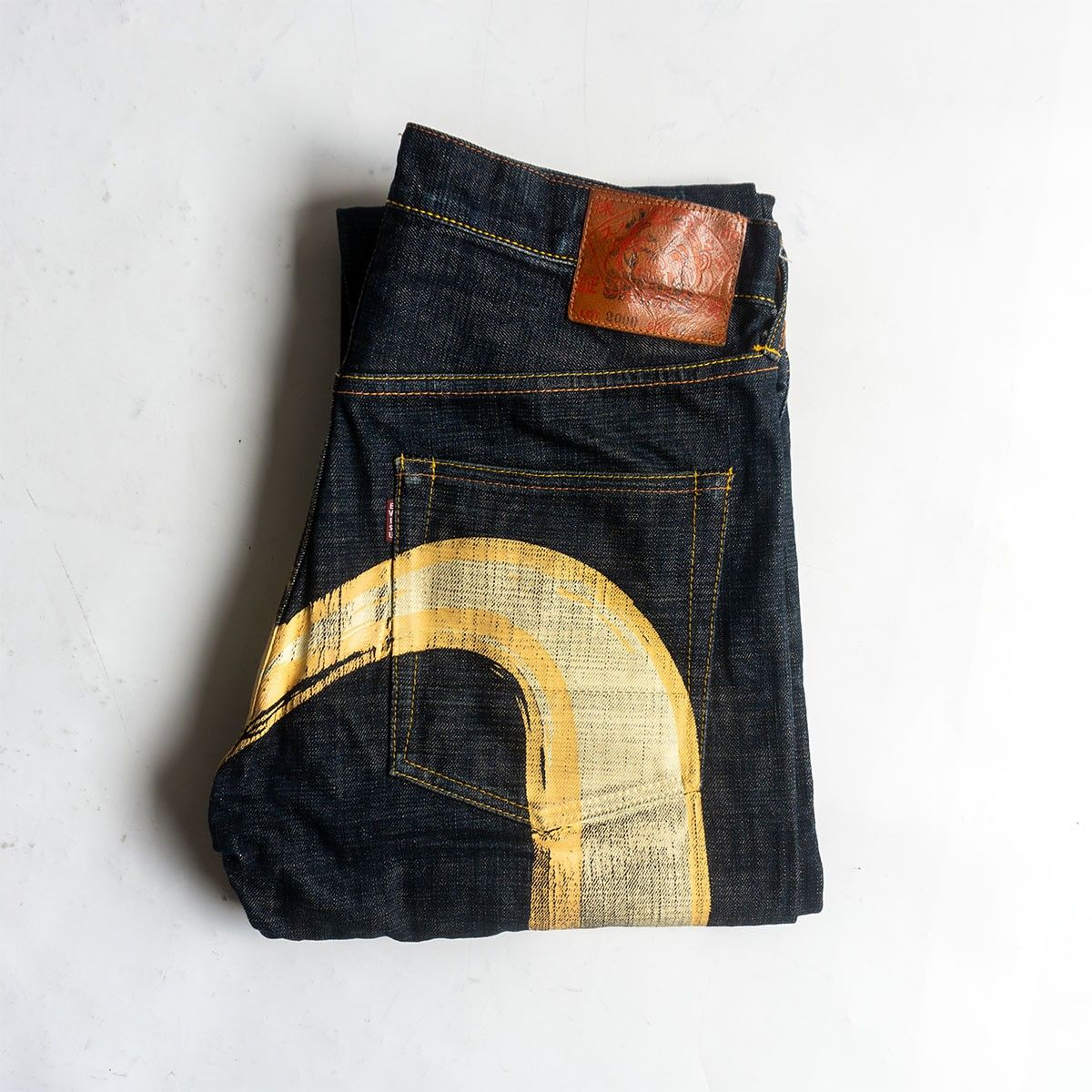 雰囲気抜群/濃紺】EVISU 【LOT.2000 デニムパンツ】33×35 エビス