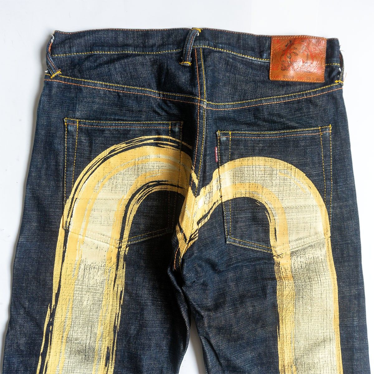 雰囲気抜群/濃紺】EVISU 【LOT.2000 デニムパンツ】33×35 エビス 