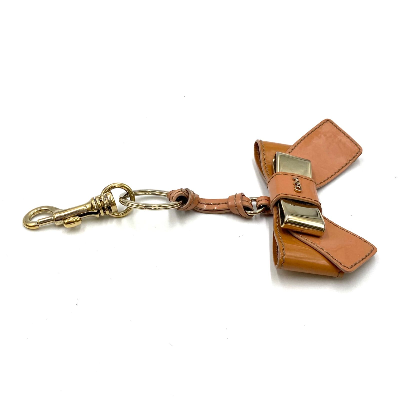 Chloe クロエ リボン バッグチャーム キーホルダー キーリング キー 