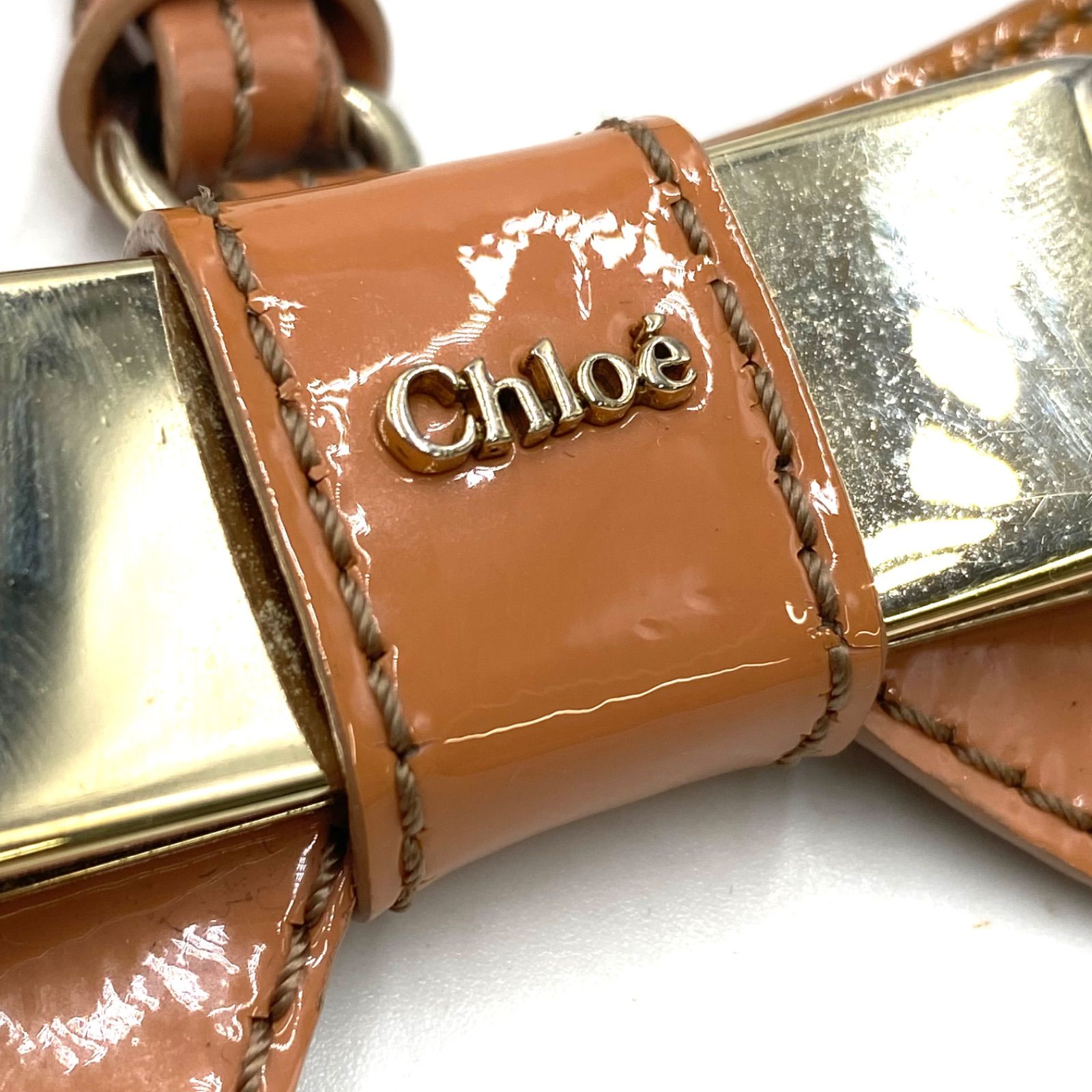 Chloe クロエ リボン バッグチャーム キーホルダー キーリング キー 