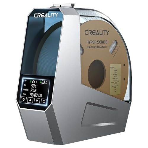 Creality Space Pi フィラメント ドライヤー、3Dプリンターフィラメント 乾燥機 乾燥箱 内蔵ファン付き 360°熱風加熱 フィラメントストレージホルダー フィラメント脱水器 1KG用 1.75/2.85mm ワンキー設定 PLA PETGma