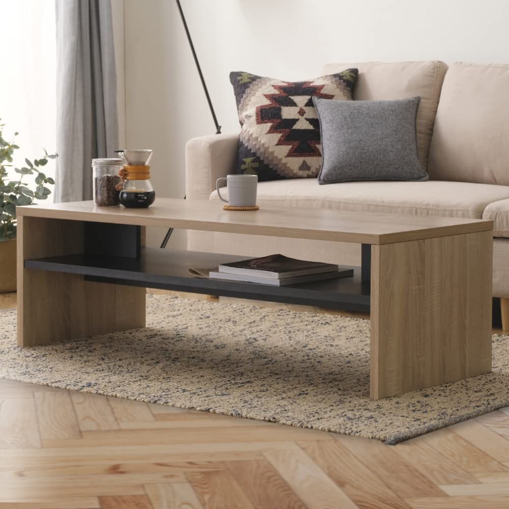アイリスオーヤマ リビングテーブル テーブル デスク LTB-1190W ライトナチュラル 幅119cm(沖縄・離島の方発送不可）) def236b3