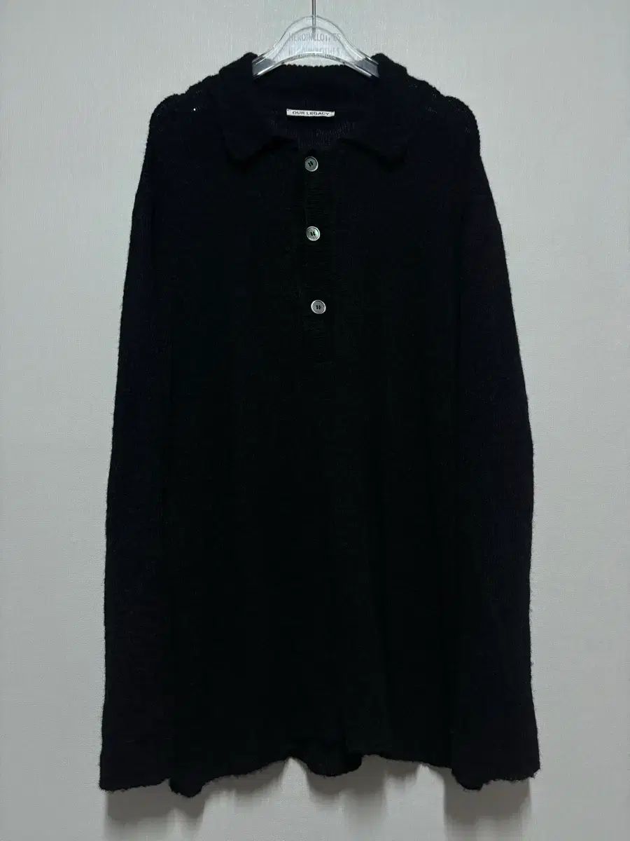46 OUR LEGACY BIG PIQUE KNIT BLACK