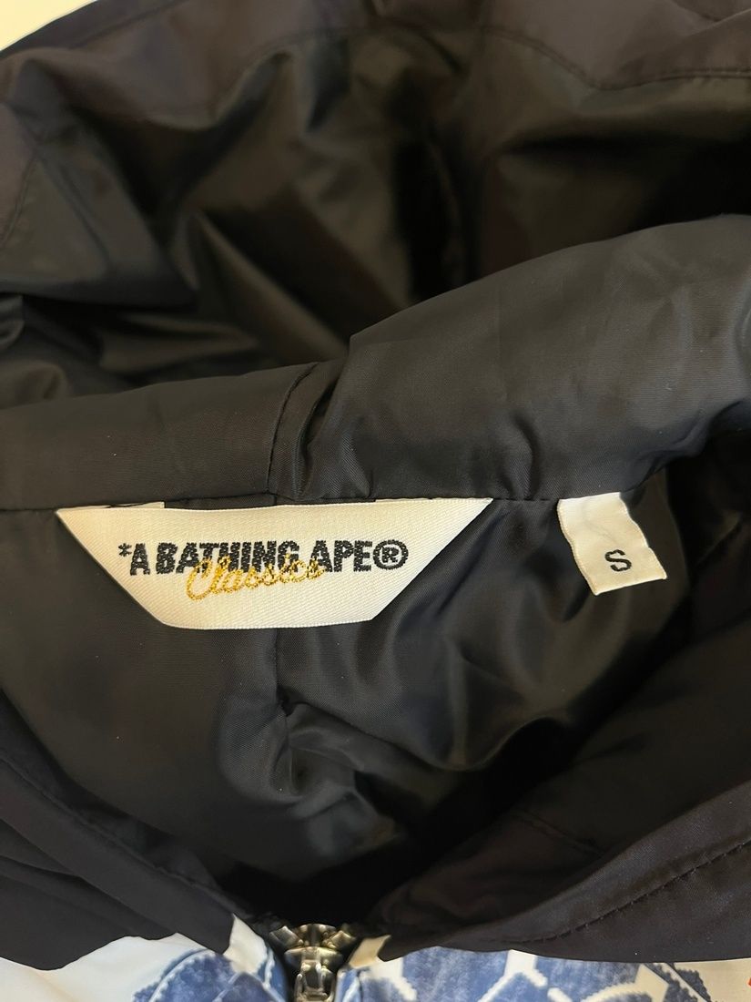 ア ベイシング エイプ A BATHING APE 猿顔 ノルディック柄 ダウン 