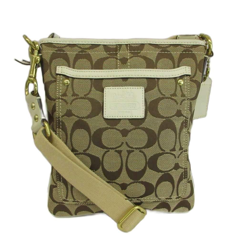 コーチ COACH ショルダーバッグ サコッシュ キャンバス レザー