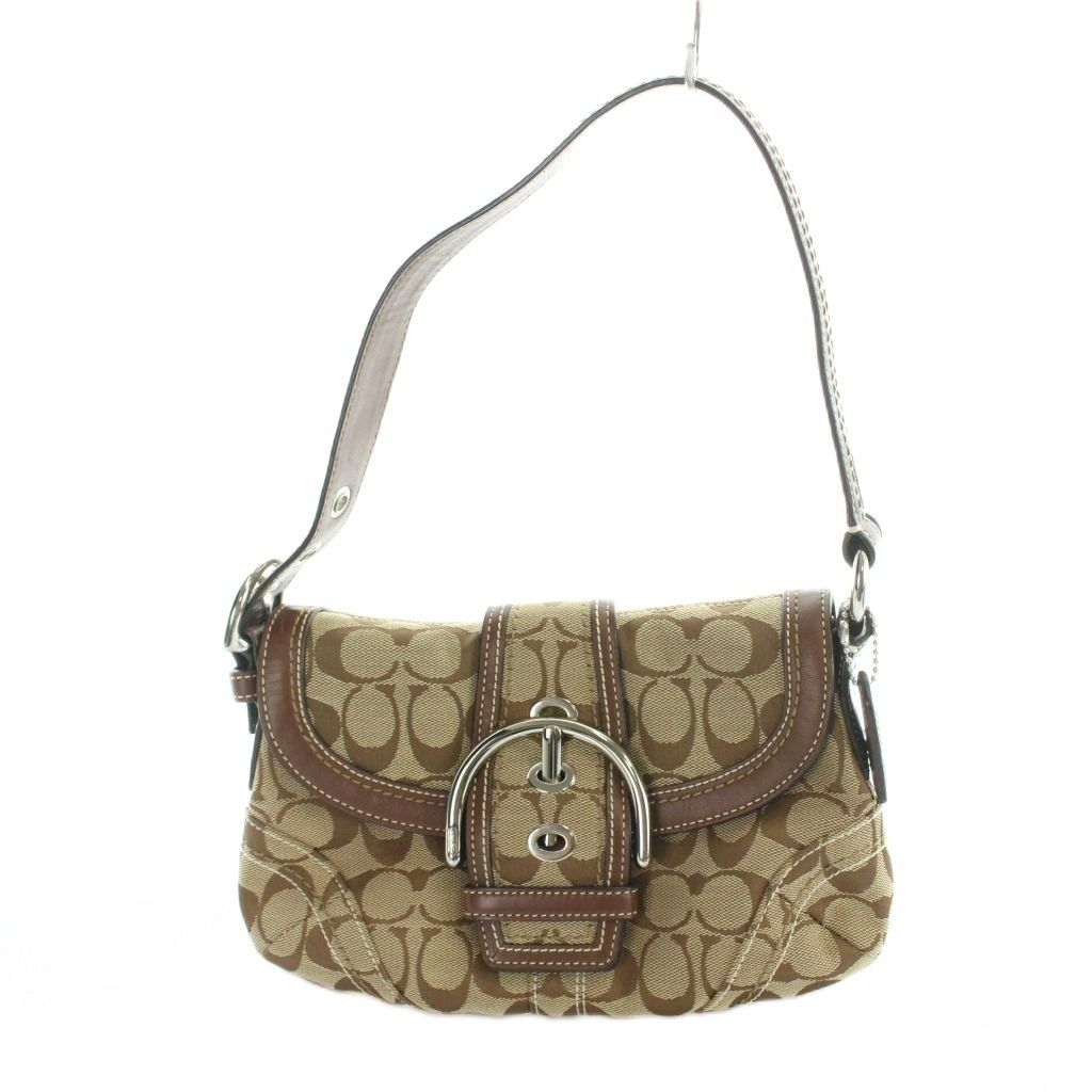 コーチ COACH 10269 ハンドバッグ シグネチャー キャンバス レザー 茶 ブラウン ■GY18 /MQ
