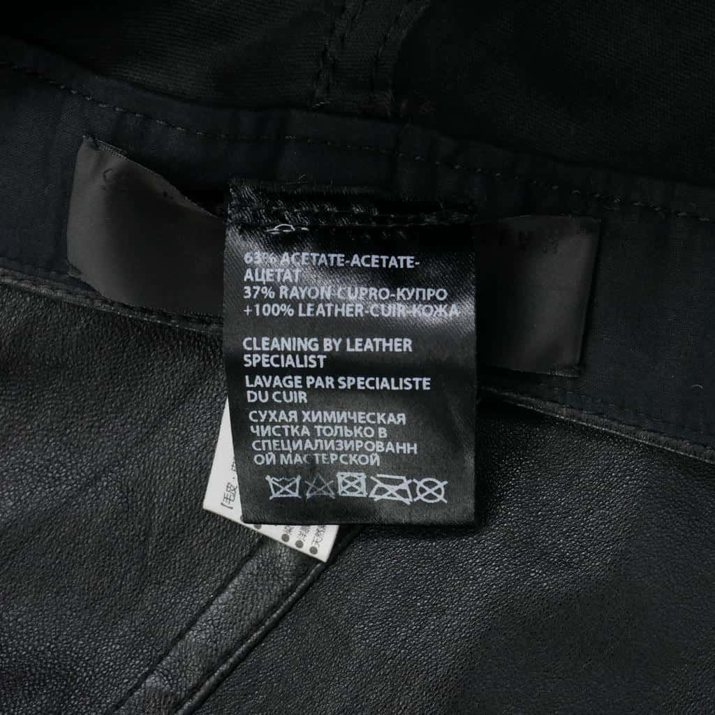 ハイダーアッカーマン Haider Ackermann レザー切替 ベロア パンツ
