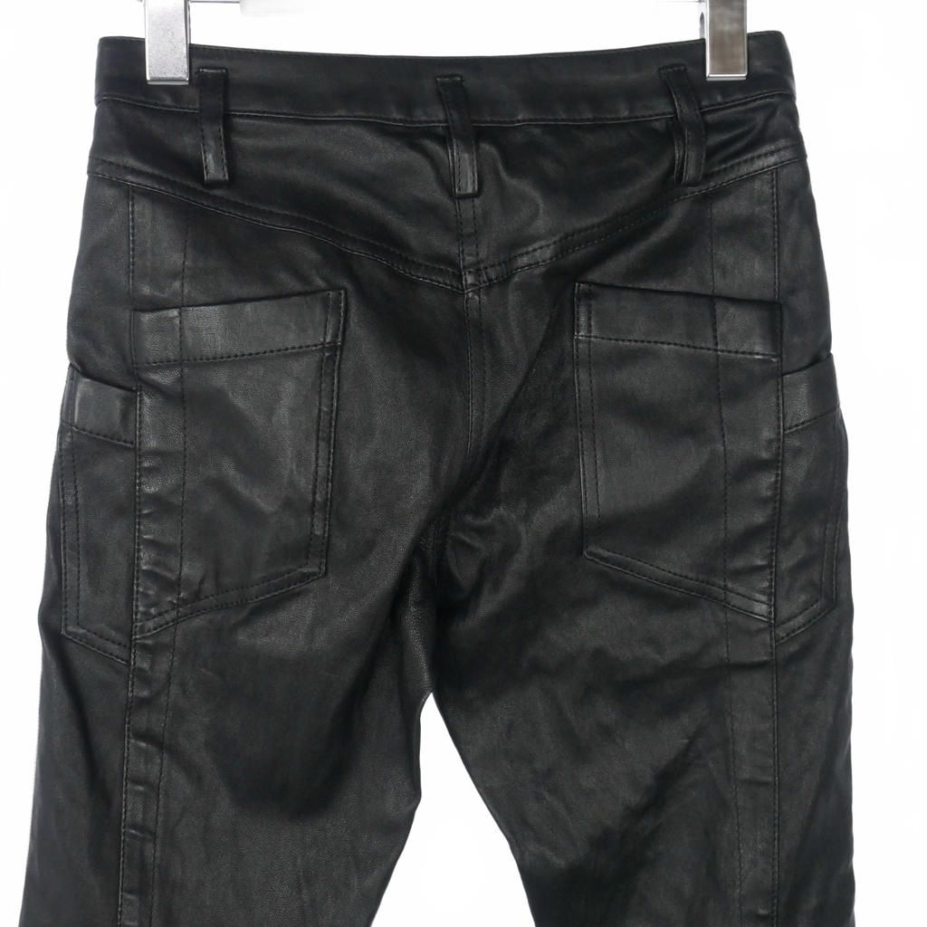 ハイダーアッカーマン Haider Ackermann レザー切替 ベロア パンツ