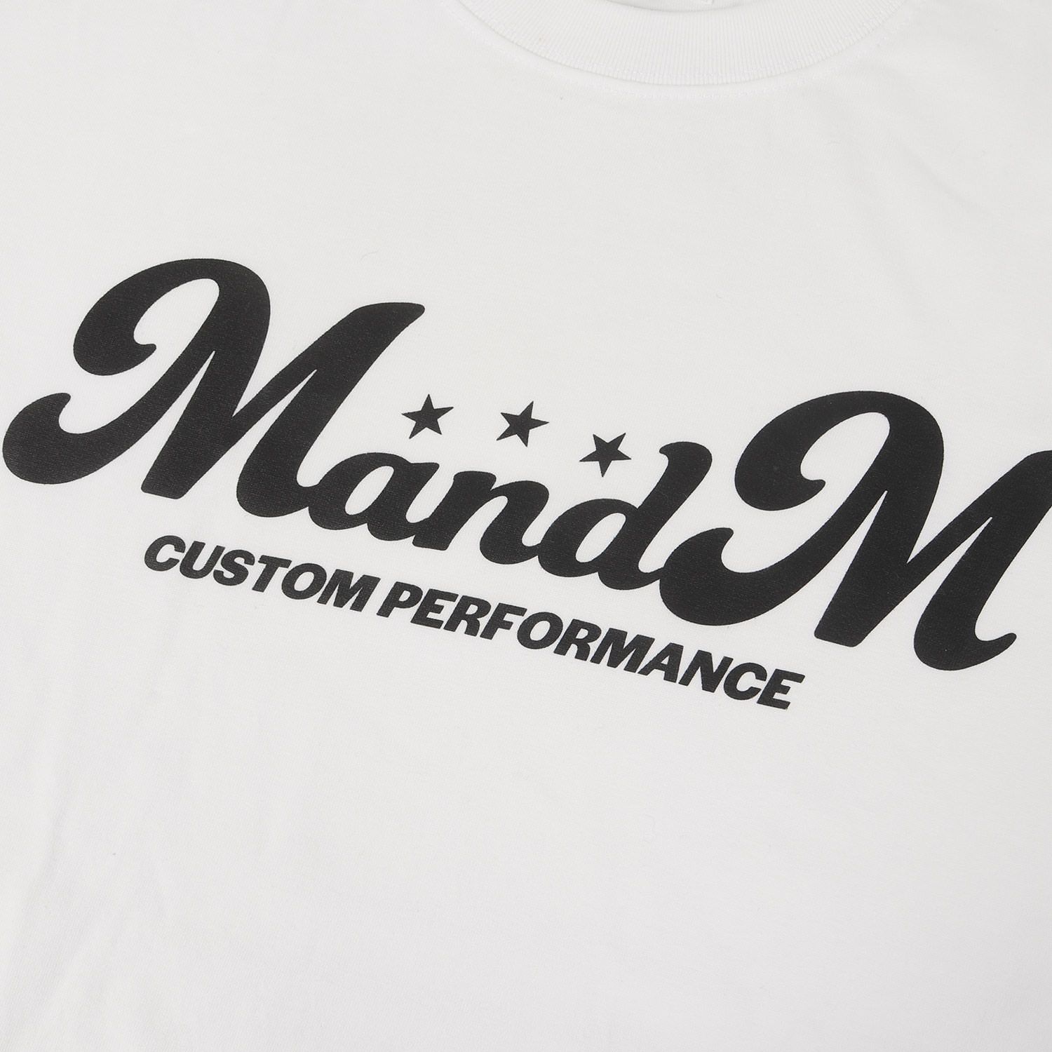 Ｍ＆Ｍホワイト Tシャツ Lサイズ M&M CUSTOM PERFORMANCE - PRINT TEE (WHITE) / ロゴ プリント Tシャツ トップス