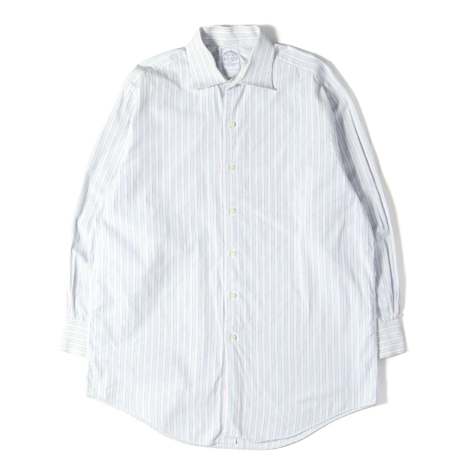 BROOKS BROTHERS ブルックスブラザーズ シャツ サイズ:16 1/2(32) | 90s ピンストライプ カッタウェイ シャツ / Makers | マルチ ホワイト | トップス カジュアルシャツ 長袖 | USA製【メンズ】【中古】 7,051円