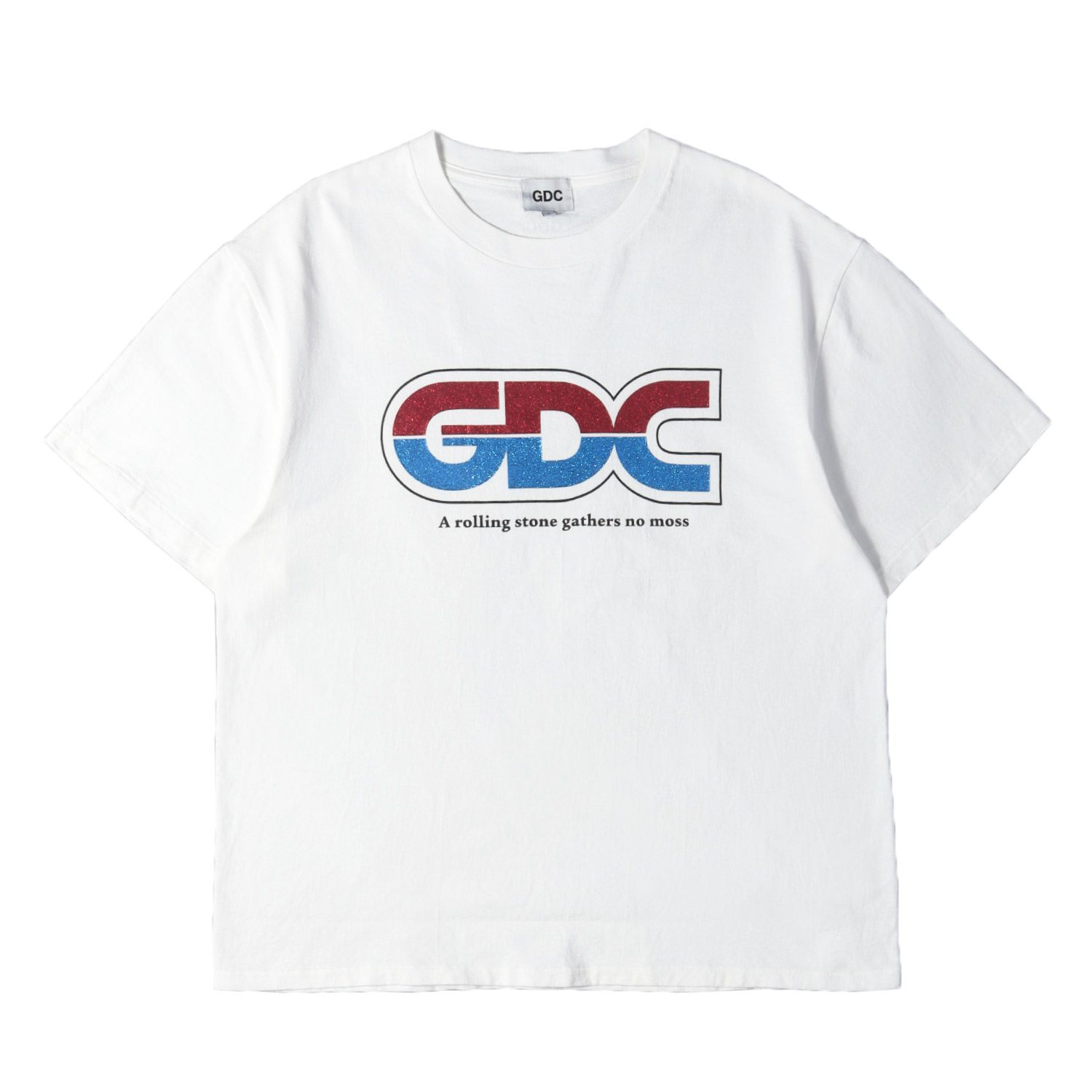 【美品】GDC ジーディーシー Tシャツ ホワイト 白 サイズ:L | 26SS トリコロール ロゴ Tシャツ trico Tee | 半袖 ショート ハーフ スリーブ カットソー【メンズ】【中古】