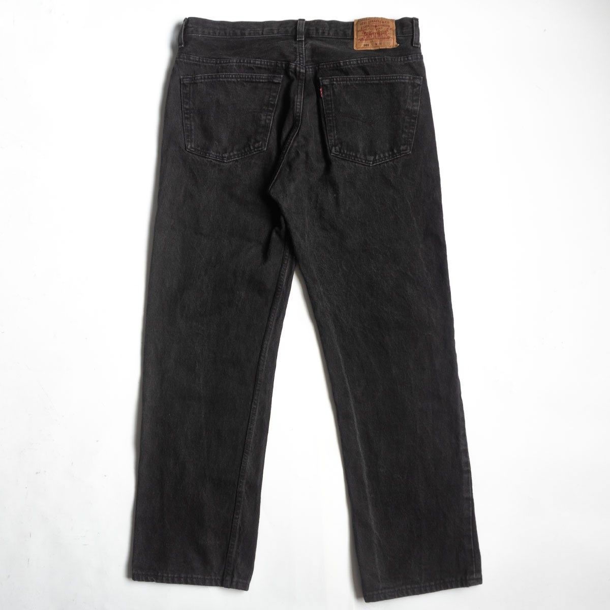 ゴールデンサイズ✨LEVIS 501 ブラックデニム 38×30 先染め 後染め/ゴールデンサイズ】 LEVI'S 【90s/501 ブラックデニム デニム