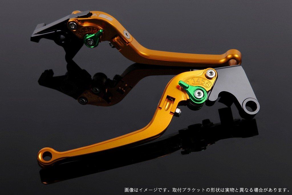 新品 SSK スピードラ アジャストレバー スタンダード可倒式 レバー本体カラー:ゴールド アジャスターカラー:グリーン HONDA ADV150 KF38