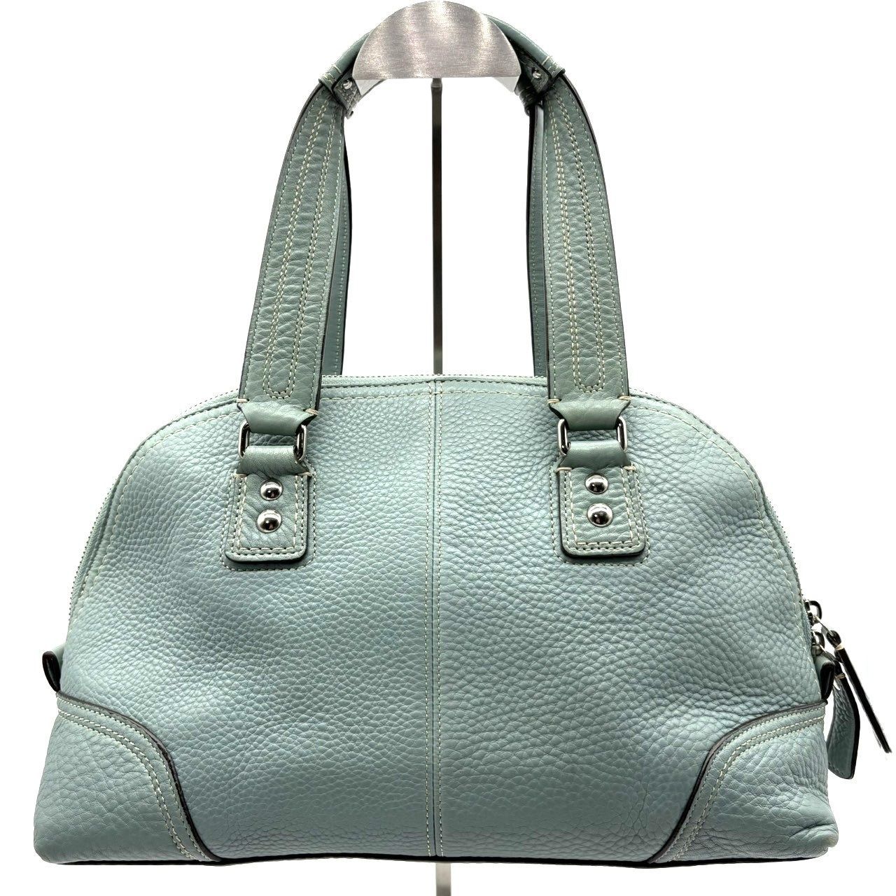 コーチ COACH ミニボストンバッグ ハンドバッグ Y2K ライトブルー 