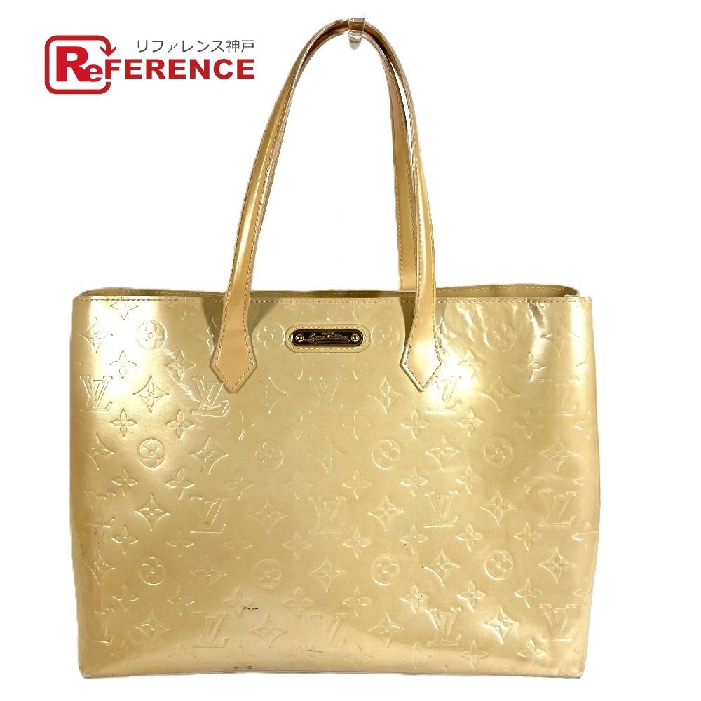 LOUIS VUITTON ルイヴィトン ハンドバッグ ウィルシャーMM ウィルシャー MM M91441 モノグラムヴェルニ ブロンコライユ ベージュ