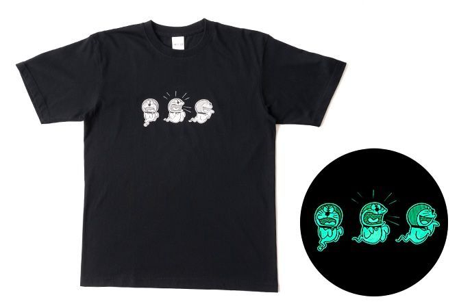 ドラえもん 蓄光 Tシャツ サマーホラー Lサイズ 藤子・F・不二雄ミュージアム限定