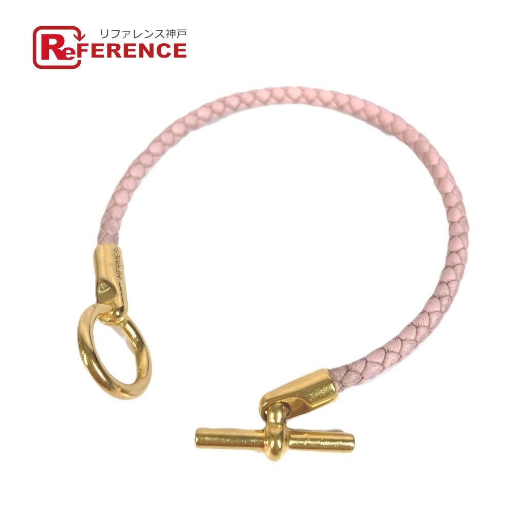 HERMES エルメス ブレスレット グレナン レザー ライトピンク - メルカリ