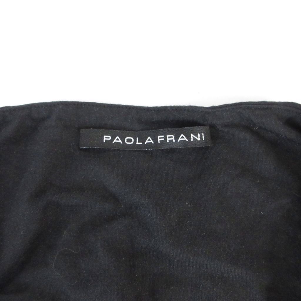 パオラフラーニ PAOLA FRANI 美品 カットソー フリル シルク混