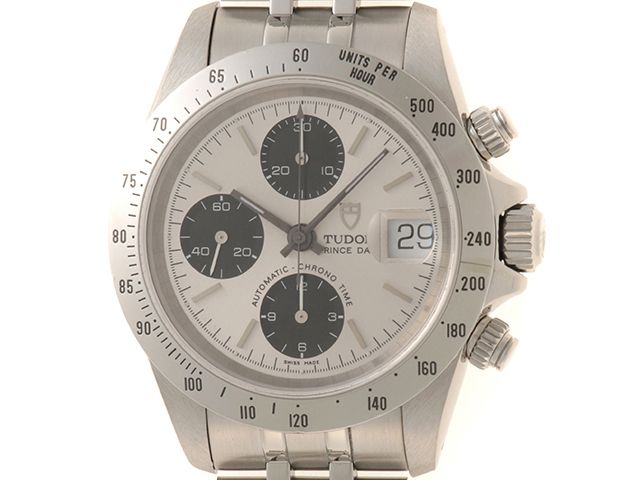 TUDOR チュードル ウォッチ プリンス デイト・クロノタイム 時計 79280 腕時計 ステンレススチール シルバー文字盤 自動巻き メンズ【中古】
