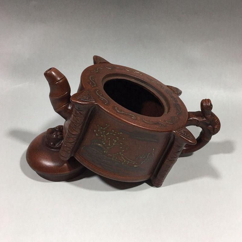 宜興  紫砂壷  チ竜紫砂壷  工芸品 美術品 置物 宜興 紫砂壷 チ竜紫砂壷 工芸品 美術品 置物 - メルカリ