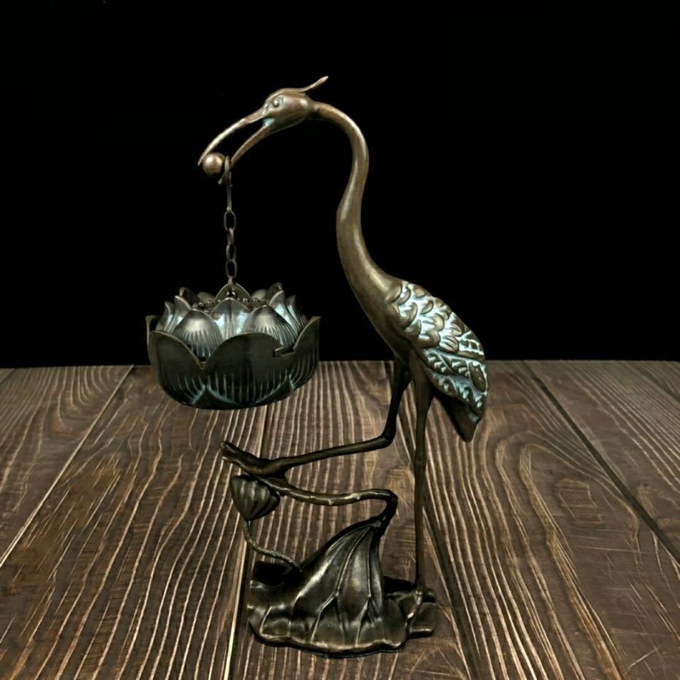 倒流香観音 自在観音 仏像香炉 香座 置物