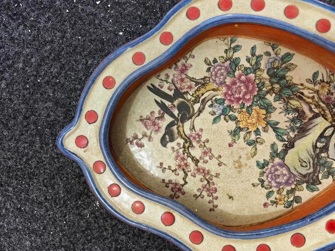 大明万暦 パステル 筆洗 磁皿 茶皿 果皿 工芸品 美術品 置物 - メルカリ