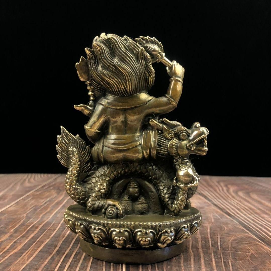 騎竜黄財神仏像 現代工芸品 美術品 置物 騎竜黄財神仏像 現代工芸品 美術品 置物