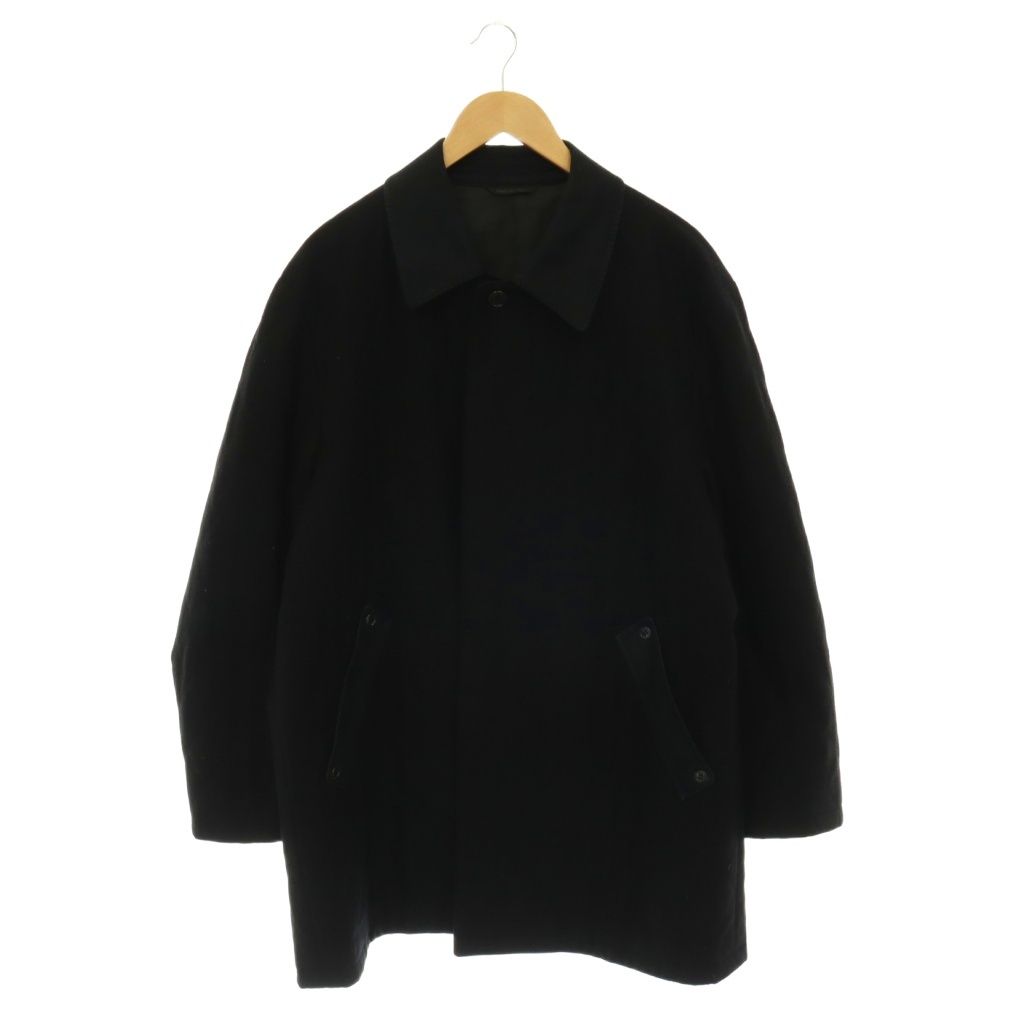キンロックアンダーソン Kinloch Anderson ステンカラーコート ロング カシミア100％ スリーワラント L ブラック /DO ■GY11