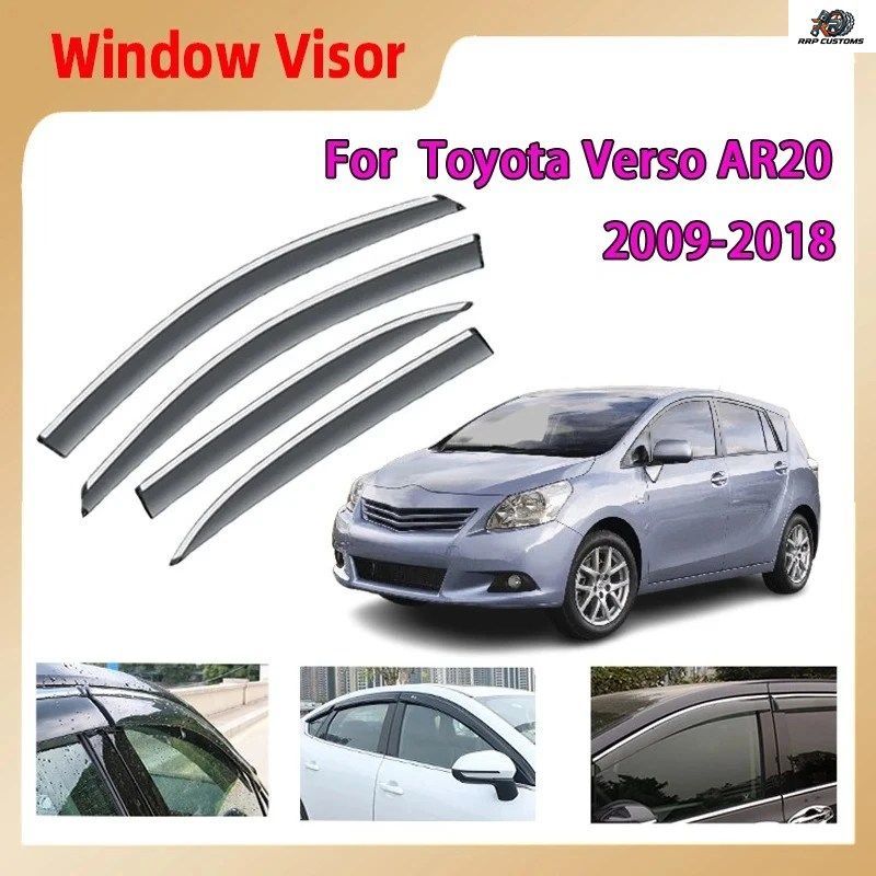 トヨタ ヴァーソ AR20 2009～2018年式用 サイドウィンドウバイザー フロントガラス サンレインディフレクター オーニング アイブロウガード