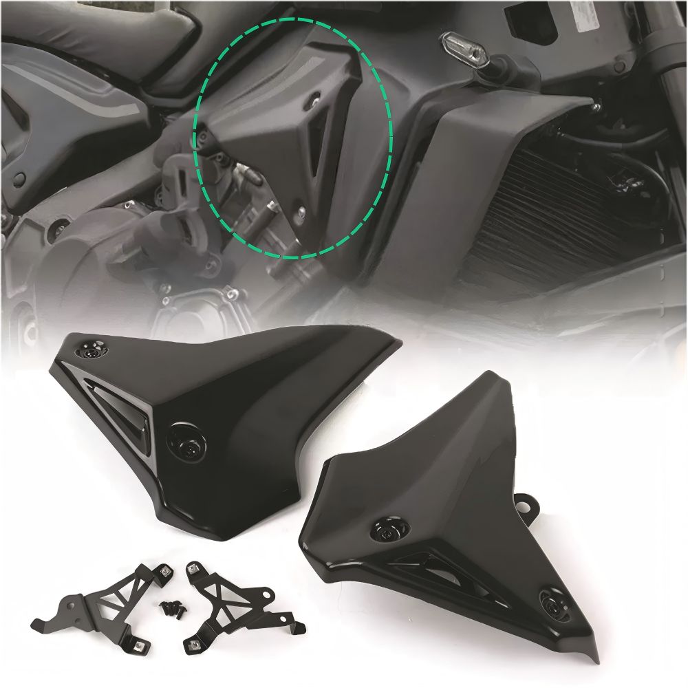 【送料無料】ヤマハ(Yamaha) MT-09/MT09 SP専用 サイドフェアリングパネル(整流罩カバー) ABS製ブラック 空力効果・ダウンフォース・ドレスアップ抜群 簡単取付 耐衝撃
