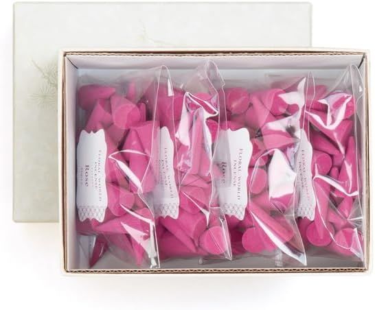 六種花世界 ローズ コーン 120粒 徳用サイズ 220134 Shoyeido Shyeido Incense インセンス 日本製
