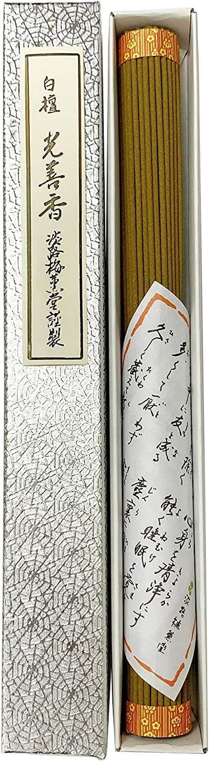Awaji Baikundoのお寺院用Incense Sticks 長寸 御Incense 丸筋 長いIncense Sandalwood光善香長大束1入 (5