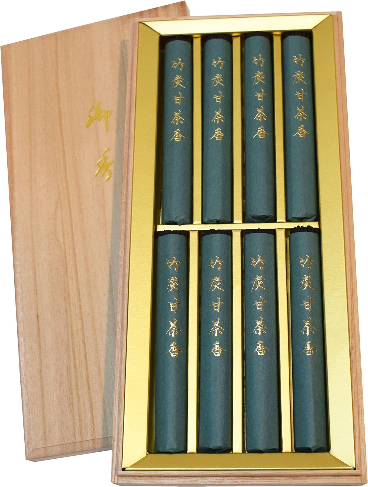 （ 御佛前 のし付き 名入れ可 包装品 ） Awaji Baikundoの煙の少ないIncense Sticks贈答用 高級Incenseギフト 竹炭甘茶香 8