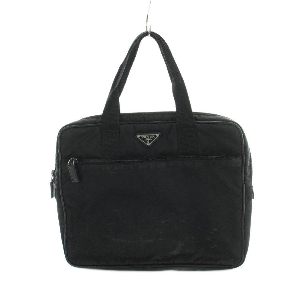 プラダ PRADA トートバッグ ハンドバッグ ナイロン ロゴ 黒 ブラック ■GY73 /MQ ■OH
