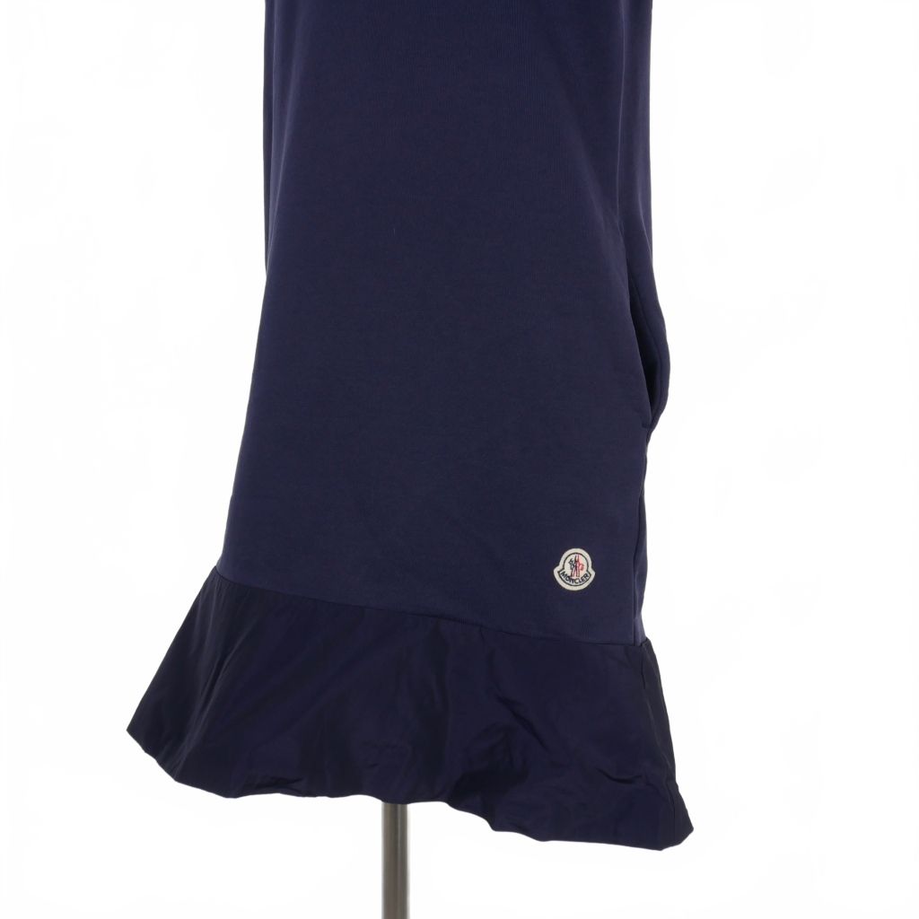 『美品』MONCLER ABITO モンクレール ワンピース フリル S モンクレール MONCLER ABITO CORTO 半袖ワンピース 裾フリル ひざ丈 S