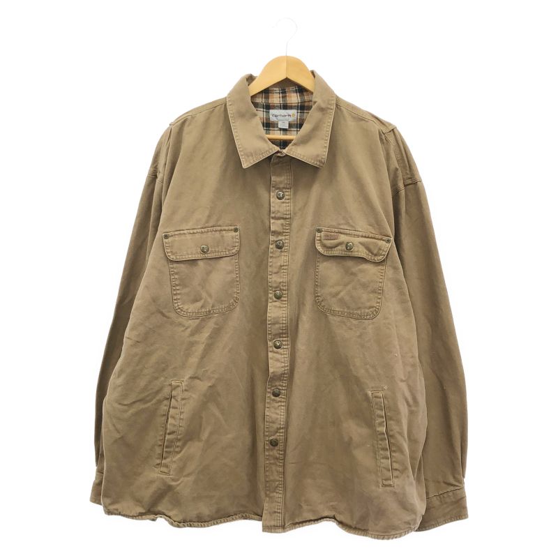 【中古】OLD Carhartt ダックシャツ 3XL ブラウン オールド カーハート[17] 8,010円