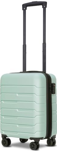 [Bargiotti] スーツケース キャリーケース LCC 対応 機内持ち込み 小型 ABS 超軽量 耐衝撃 静音ダブルキャスター 360度回転 TSA ロック コインロッカー対応 1泊2日 ユニセックス 子供 (グリーン、SS サイズ、2 a768668a
