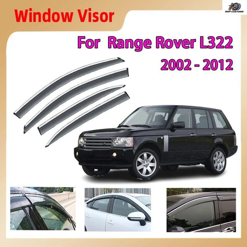 ランドローバー レンジローバー L322 パーツ 2002～2012年式 車用サイドウィンドウバイザー フロントガラス レインディフレクター アイブロ