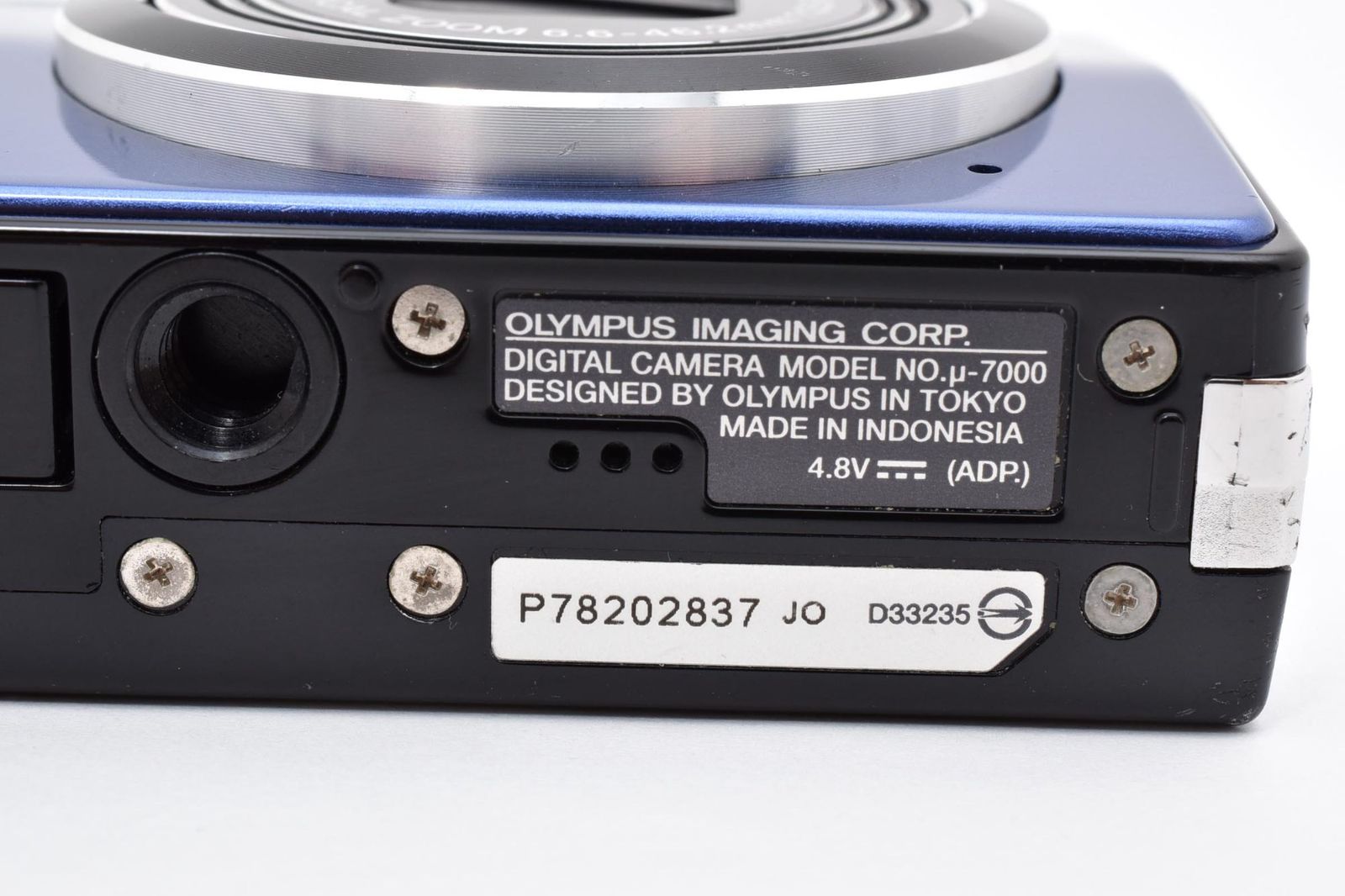 ☆美品☆ OLYMPUS オリンパス μ-7000 ブルー デジタルカメラ ☆A124N