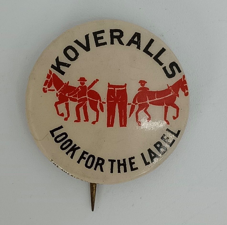 LEVI’S リーバイス 缶 ピン バッジ KOVERALLS ビンテージ ヴィンテージ