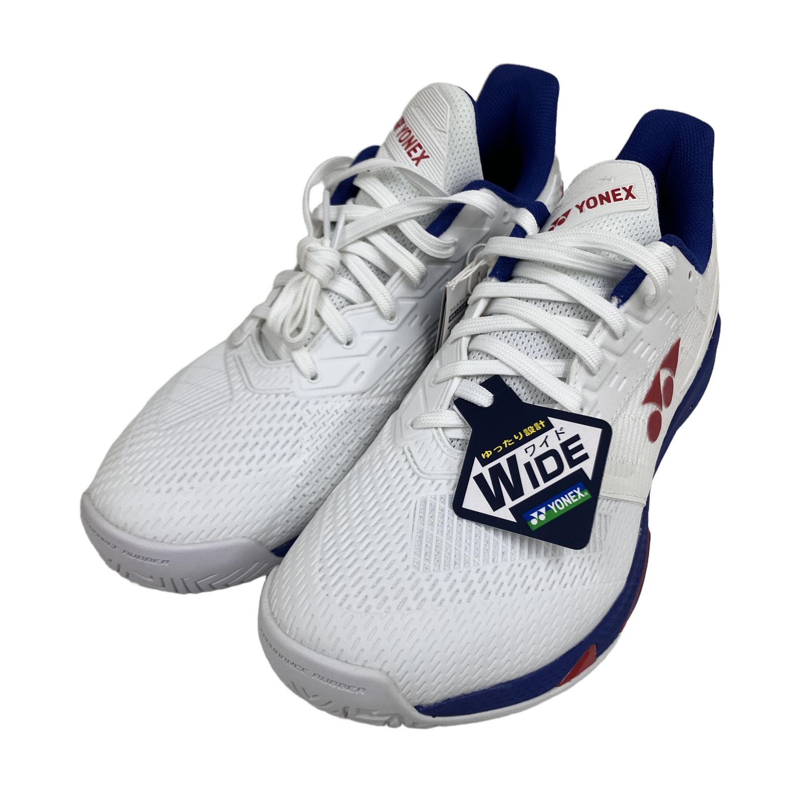 YONEX パワークッション アドアクセルワイド AC 27.0cm SHTAAWA ホワイトパープル テニスシューズ 未使用 O11282249