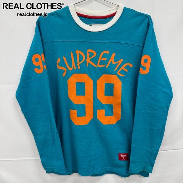 Supreme/シュプリーム【12AW】L/S Football Top/ロングスリーブ フットボール トップ/長袖Tシャツ/ティール/S