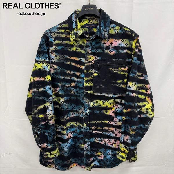 【JPタグ】 LOUIS VUITTON/ルイヴィトン モノグラム タイダイ デニム ジャケット RM2129 H98 HLA10W/XXL